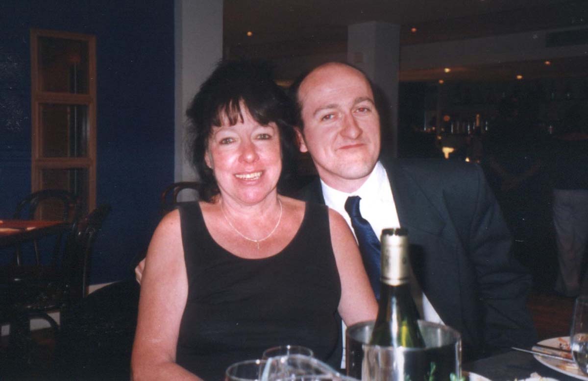 on her 60th birthday 2001 with son John